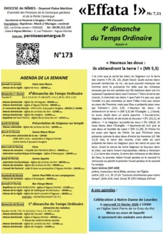 5ème dimanche du Temps Ordinaire - Année A