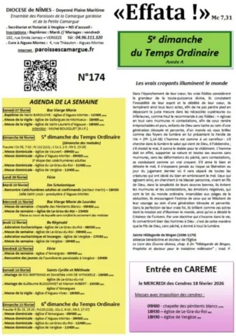 5ème dimanche du Temps Ordinaire - Année A